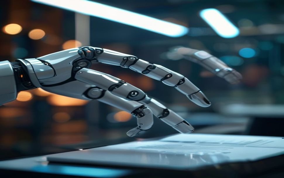 AI agent autonomously completing a business task without human intervention
