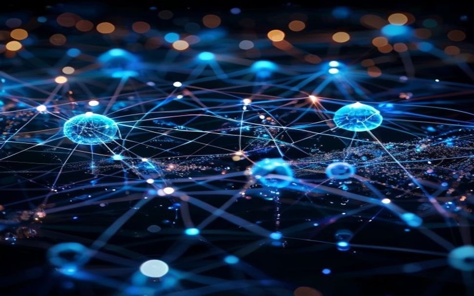 Multi-agent AI orchestration system showing interconnected coding agents working in parallel on software tasks