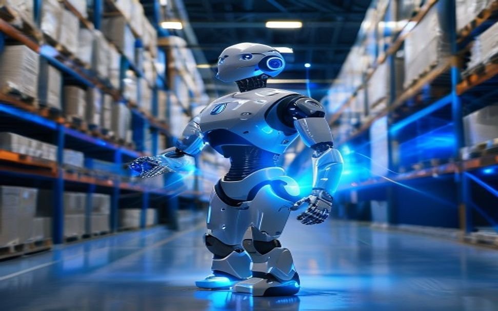 Agility Digit humanoid robot handling totes in a commercial warehouse showing real-world humanoid robot deployment