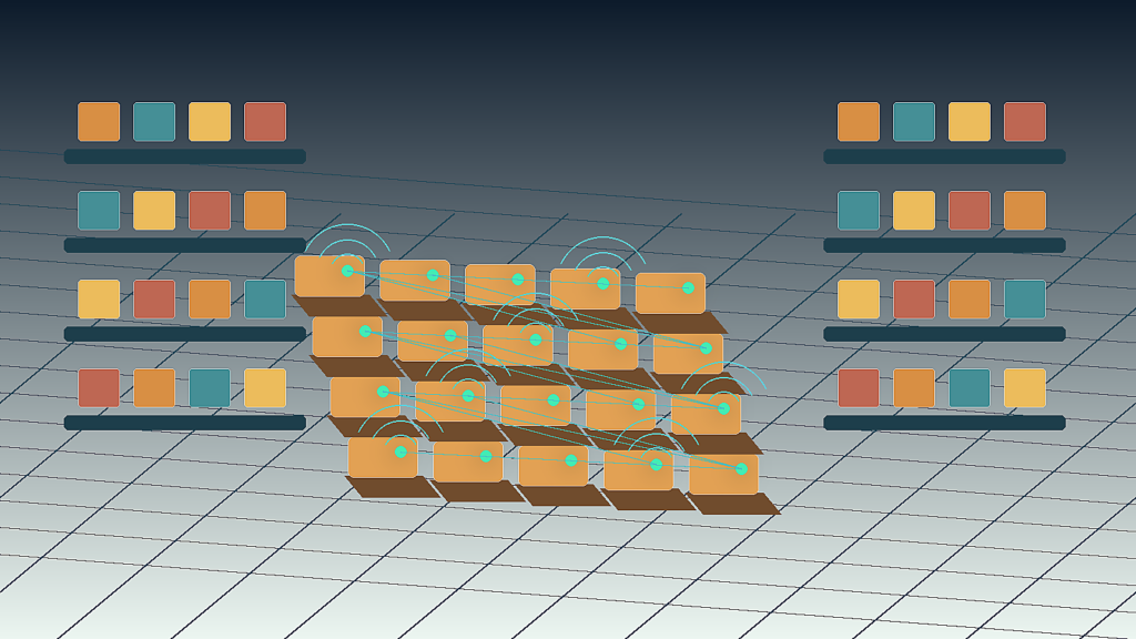 Connected pallets in a warehouse with battery-free ambient IoT sensors