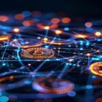 stablecoins 2026 digital dollar global blockchain payment network glowing nodes illustration