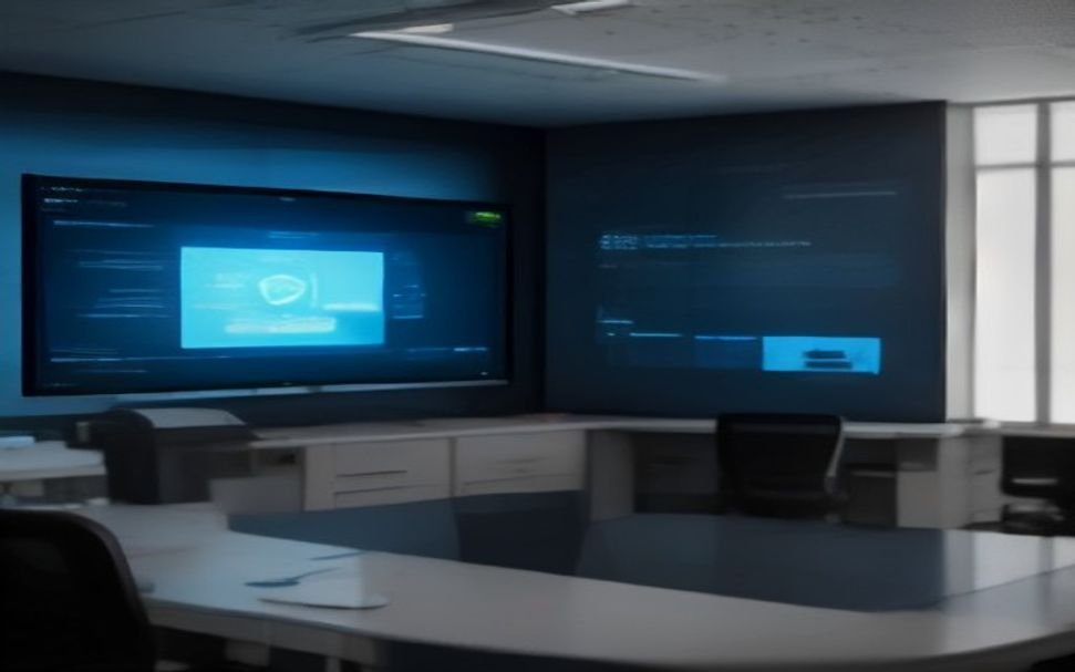 AI-powered cybersecurity defense operations center monitoring threats