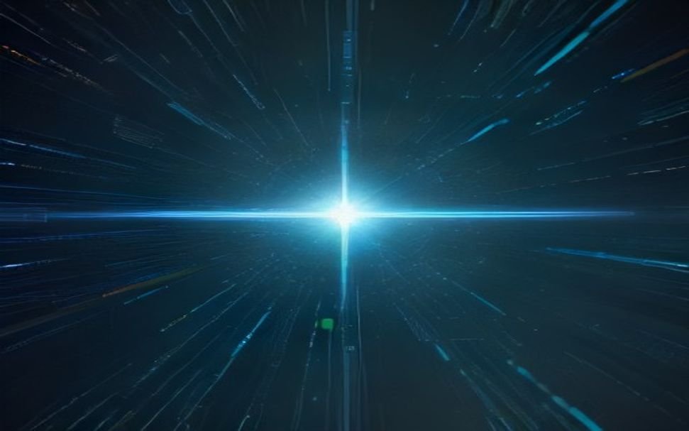 Digital encryption shield fragmenting into quantum particles representing cybersecurity threat