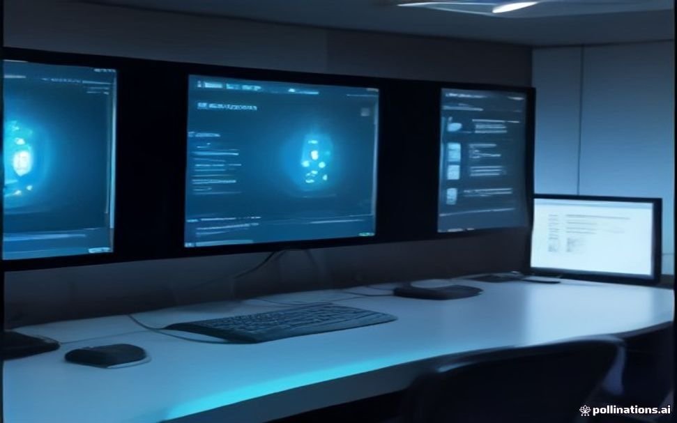 Agentic AI system autonomously managing multiple business tasks in a futuristic digital workspace