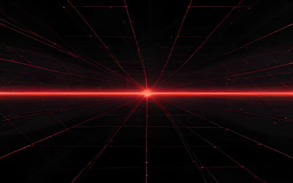 Enterprise network being breached by AI-powered attack showing compromised nodes and data paths